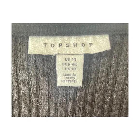 Top Shop Ribbed Midi Dress - Picture 5 of 9